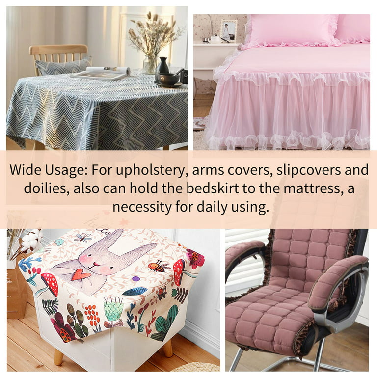  Bed Skirt Pins or Holders Clear Head Upholstery Pins,  Headliner Pins Twist Fabric Pins for Slipcovers and BedskirtsSay Goodbye to  Untidy Bedskirts - Secure Them with Upholstery Twist Pins