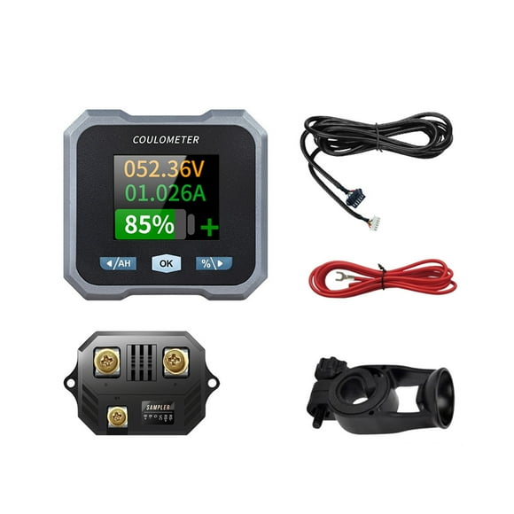 Guardoinrt Smart Battery Mon-itor With Shunt Voltmeter Bluetooth Battery Mon-itor Ammeter Bluetooth Battery Handlebar Bracket