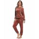 thumbnail image 1 of Winter Warm Pajamas Plus Fleece Top Trousers Round Neck Soft Pajamas Set, 1 of 5
