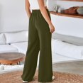 thumbnail image 5 of kpmatpey Sweatpants for Women Wide Straight Leg Elastic High Waisted Loose Casual Plain Sport Trousers with Pockets, 5 of 7