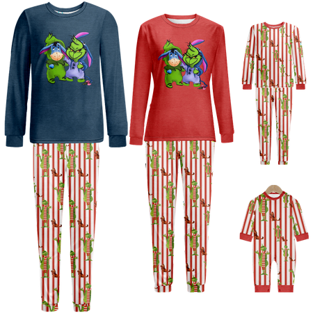 

FUNIER Family Christmas Pajamas Set Christmas Printed Baby-Kids-Adult-Pet Size 2 Pieces Top and Pants Bodysuits Clothes Pajamas Set