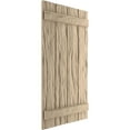 thumbnail image 4 of Ekena Millwork 22"W x 54"H Rustic Four Board Joined Board-n-Batten Riverwood Faux Wood Shutters (Per Pair), Primed Tan, 4 of 11