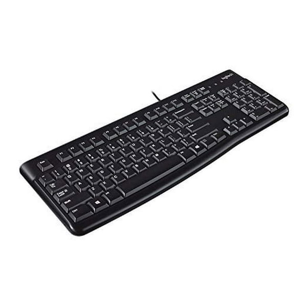Logitech K120 USB Type A Ergonomic Keyboard, Black