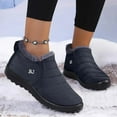 thumbnail image 2 of Leozcaa Womens Snow Boots Winter Warm Booties Anti-Slip Ankle Boots Outdoor Slip On Waterproof Booties, 2 of 9