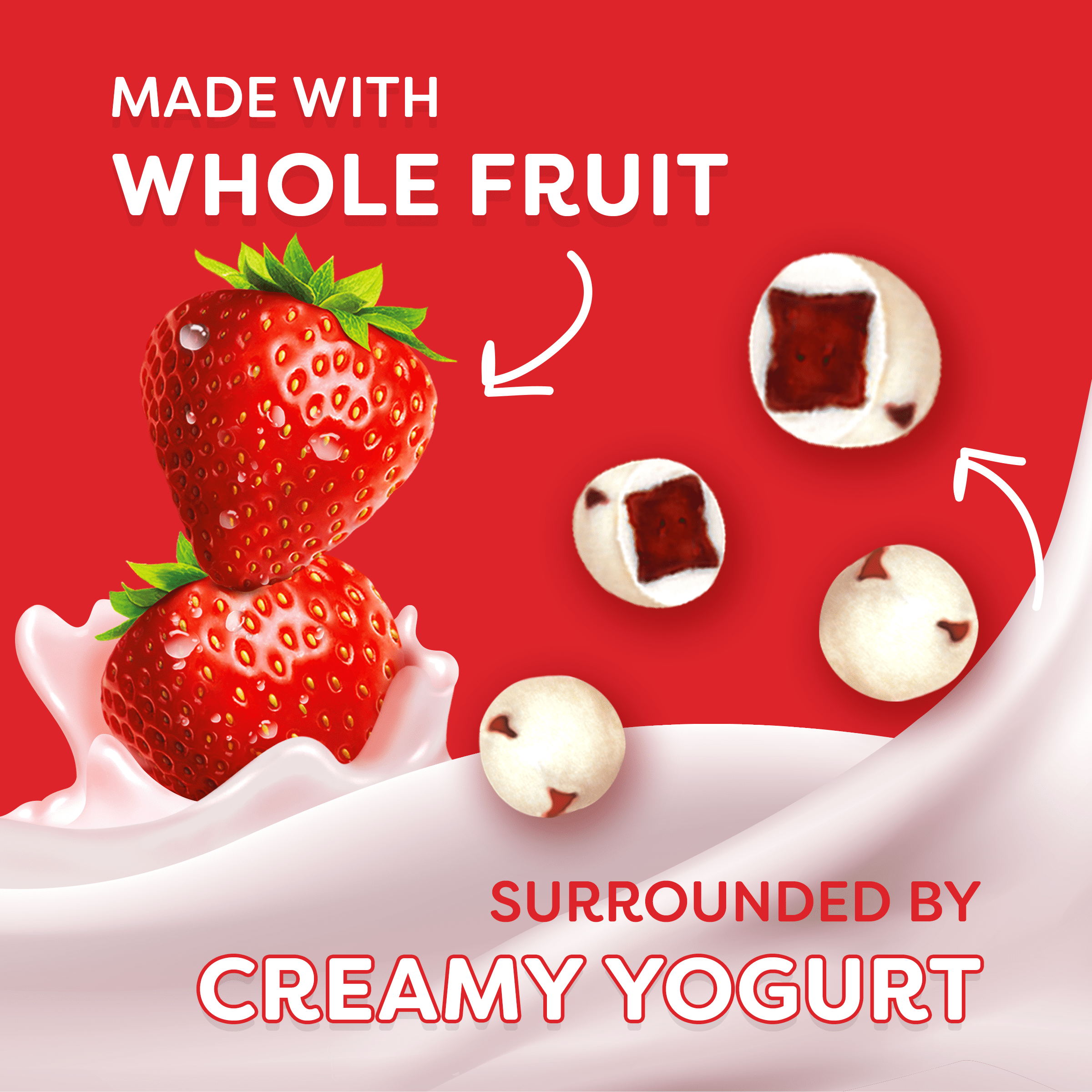 Welch's Fruit 'n Yogurt Strawberry Snowballs, 1.5oz Bag