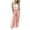 Pink, variant on Women Dungarees Summer Bib Overalls Loose Sleeveless Jumpsuits Wide Leg Trousers Pants Pockets Holiday Beach Long Playsuit Suspender Casual Playsuit with Pocket