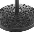 thumbnail image 6 of Walker Edison Lancaster Classic Polyresin Round Umbrella Stand with Metal Cross Weave Design 18 Inch Antique Bronze, 6 of 11