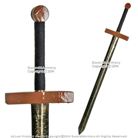 43" Fantasy Dark Knight Battle Sword Metalic LARP Foam Latex Weapon