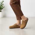 thumbnail image 6 of Cushionaire Hana - Genuine Leather Suede Classic Clog Womens Shoes - Slip On Mule Comfortable Shoes for Women, 6 of 24