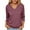 Burgundy, variant on Womens Long Sleeve T-Shirts Casual V Neck Loose Fit Shirts 2025 Fall Lightweight Basic Tees