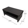 thumbnail image 3 of Noble House Selway Outdoor 7-Seater Chat Set w/ Fire Pit Brown, 3 of 11