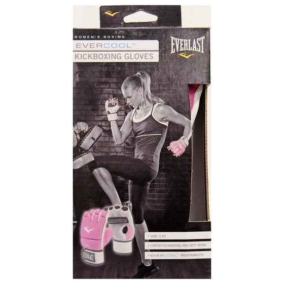 Everlast Evercool Full Wristwrap MMA Kickboxing Gloves, Pink