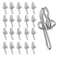 thumbnail image 1 of Injueey Gancho de cortina de hierro de 100 piezas, reemplazo de forma de insecto electrochapado, accesorios de soporte para cortinas para el hogar, Tratamientos de ventanas Injueey BFH000425-00, 1 of 6