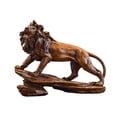 thumbnail image 4 of deevoka Desk Lion Statue Decoration Crafts for Living Room Desktop Bedroom Brown, 4 of 9