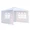 White/3 SideWalls, variant on 10' x 10' Outdoor Canopy Gazebo White Party Wedding Tent,Portable Waterproof Outdoor Events Sunshade Shelter Canopy Gazebo (White/Without Sidewalls)