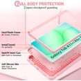 thumbnail image 6 of AVAWO Shockproof Case for Samsung Galaxy Tab A11+ Plus 11 inch 2026 with Built-in Kickstand, 3 Layers Heavy Duty Protection Cover for Galaxy A11+/A9+ 10.9, Pink, 6 of 11