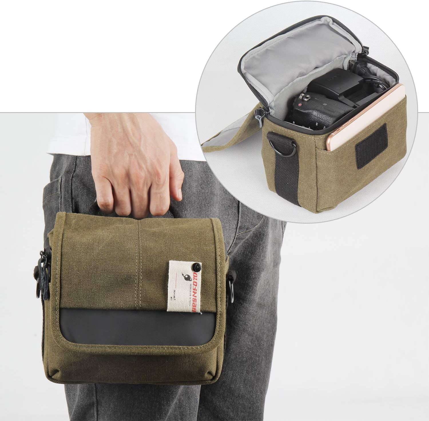 Besnfoto Mirrorless Camera Shoulder Bag 