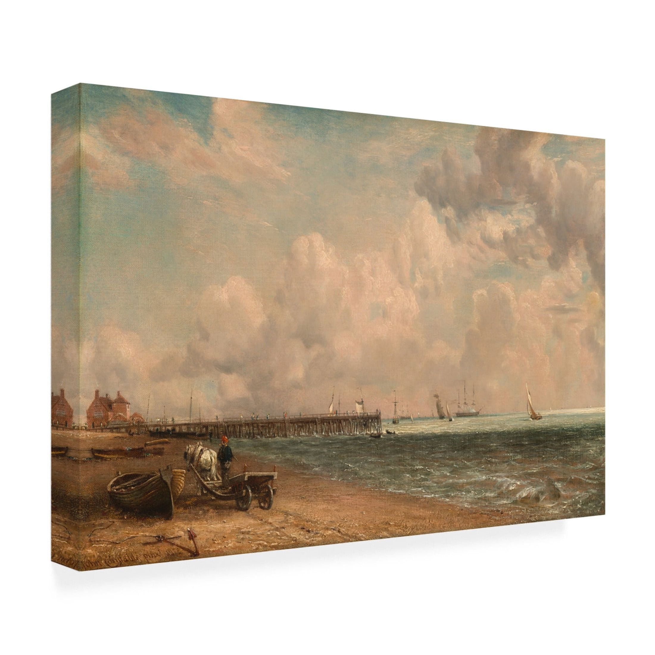 John Constable 'Yarmouth Jetty, 1822' Canvas Art - 32 x 22 Inches