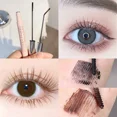 thumbnail image 2 of Máscara de pestañas con cepillo pequeño ultrafino, alargador de pestañas, rizado, grueso, resistente al agua, extensión de pestañas naturales, negro y marrón, Cosméticos Coreanos （B02, 2 of 5