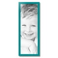 thumbnail image 2 of ArtToFrames 10" x 28" Aqua Picture Frame, 10x28 inch Green Wood Poster Frame (WOM-4428), 2 of 8