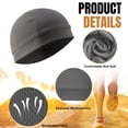 thumbnail image 3 of Skull Cap, Helmet Liner Sweat Functional Beanie Cycling Lightweight Skull Caps for Men Women(Gray), 3 of 7