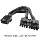 thumbnail image 3 of Gráficos De 8 Pines Tarjeta gráfica de 8 pines a doble 8 pines (6+2) Cable de alimentación GPU para tablero de minería BTC, 3 of 5