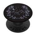 thumbnail image 1 of Soporte PopSockets con forma de luna con estampado floral bohemio, morado y lavanda, 1 of 6