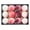 A, variant on 2pcs Christmas Ornaments,Glitter Christmas Balls Bauble,Plastic Shatterproof Home Decor for Christmas Tree Thanksgiving Wedding Party Birthday,Red