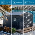 thumbnail image 4 of JULY'S SONG 10X12FT Outdoor Storage Shed, Metal Shed with Windows & Lockable Doors for Lawn, Black, 4 of 11