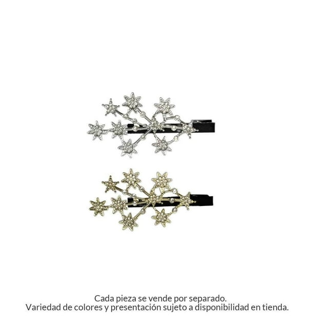 Pasadores Prichos con Forma de Copo de Nieve para Cabello Varios Modelos Multicolor 1 Pieza