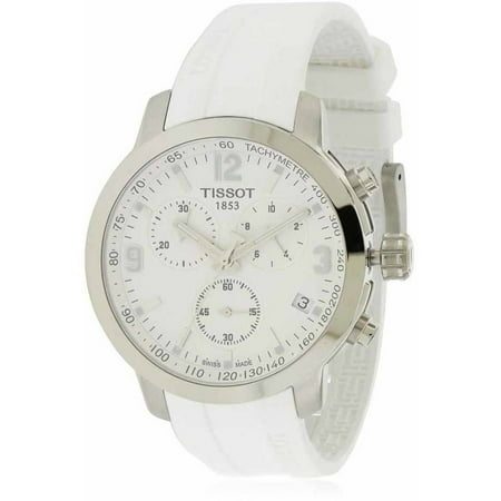 Tissot PRC 200 White Rubber Chronograph Men's Watch, T0554171701700