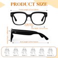 thumbnail image 5 of Sunier Clear Lens Glasses for Women Trendy Eyewear Non Prescription Eyeglasses UV400 Protection, 5 of 8