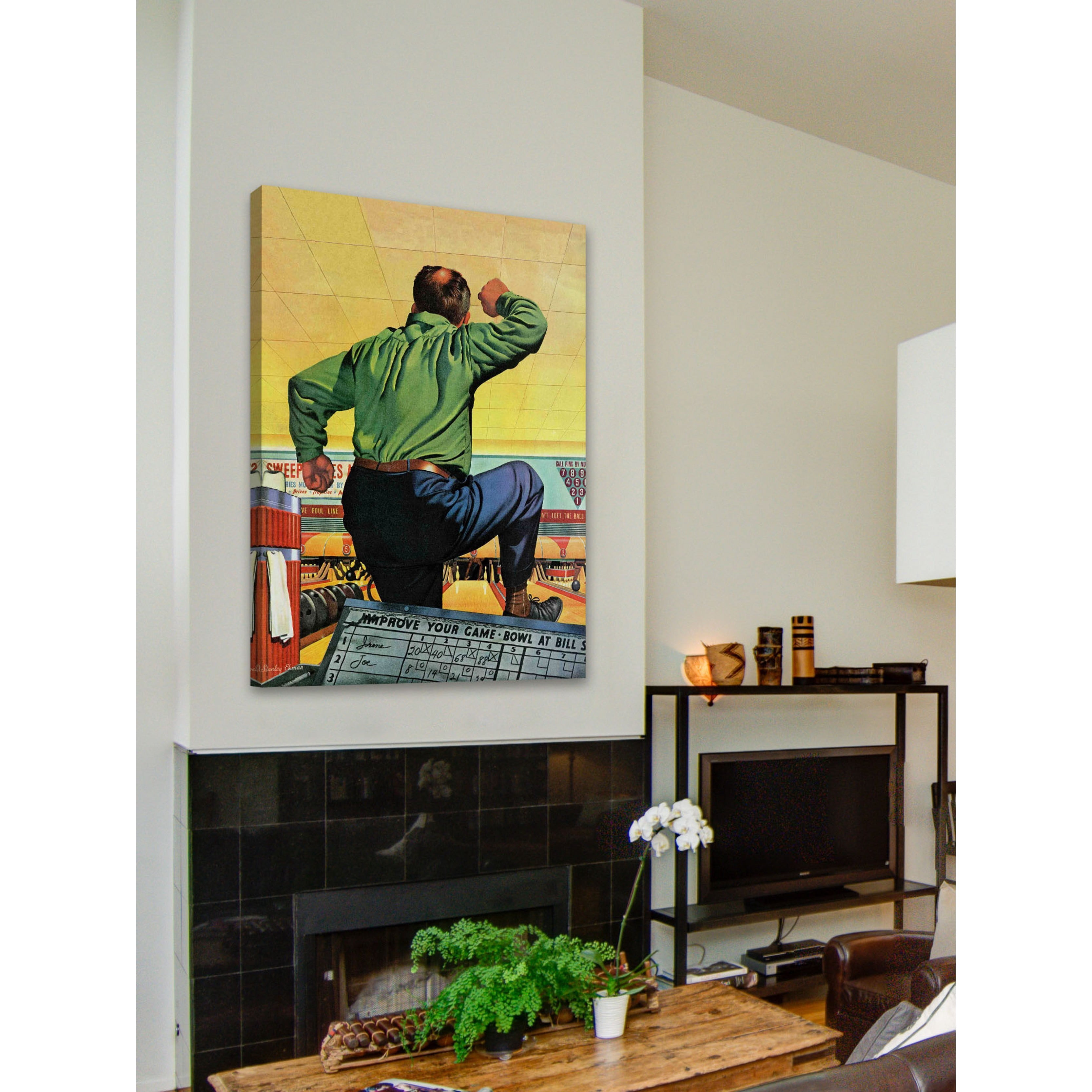 Marmont Hill Bowling a Split by Stan Ekman Painting Print on Canvas