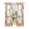 thumbnail image 7 of Yayeee Window Curtains Set of 2 for Living Room Light Filtering 63"x42", Beige Starfish, 7 of 7