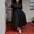 thumbnail image 3 of AURA Plus Size Boho Maxi Dress Women V Neck Summer Print Dress Short Sleeve Casual Vacation Dress, 3 of 7