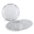 thumbnail image 5 of " OCCASIONS " 240 Pieces Pack, Vintage Style Disposable Wedding Party Plastic Bowls (10 oz Soup Bowl, Portofino Clear & Silver), 5 of 5