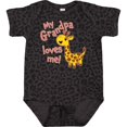 thumbnail image 3 of Inktastic My Grandpa Loves Me Cute Giraffe Boys or Girls Baby Bodysuit, 3 of 5