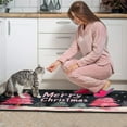 thumbnail image 4 of Christmas Kitchen Rug Sets 2 Piece Merry Xmas Tree Branches Kitchen Floor Mat Non Slip Rugs for Kitchen Floorfor Cook Home Decor (47x17+30x17 Inches), 4 of 7