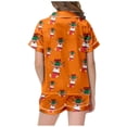 thumbnail image 4 of WEAIXIMIUNG Pyjamas pour Enfants 10-12 Ensemble de Pyjamas et Shorts en Denim à Manches Courtes pour Filles, 4 of 6
