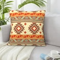 thumbnail image 6 of ZICANCN Vintage Southwestern Native Aztec Style Throw Pillow Covers, Bed Couch Sofa Knit Decorative Pillow Covers for Living Room Farmhouse, 18"x18", 6 of 8