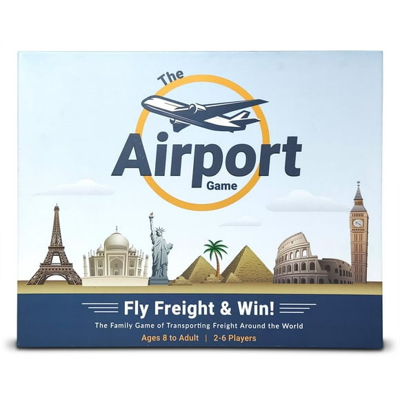Valore The Airport Game for 2-6 Players, Ages 8+ 90 min Play Time Family Games for Kids, Teens and Adults - Board Games for Family Game Night - The Family Game of Transporting Freight Around the World