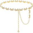 thumbnail image 1 of HAHDAXIA Chain Belt for Women Rhinestone Crystal Waist Belts for Dress Gift, 1 of 6