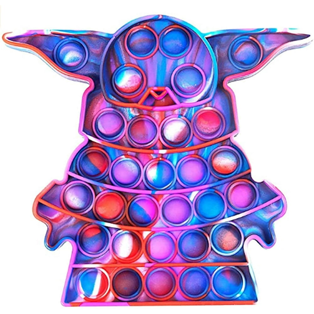 Fiomva New Big Size Pop Fidget Toy Tie Dye Push Pop Bubble Sensory - Walmart.com - Walmart.com