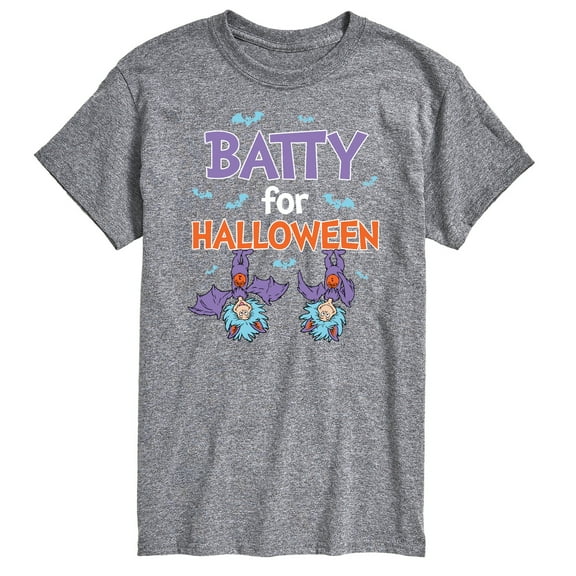 Dr. Seuss - Batty For Halloween Thing 1 and Thing 2 - Men's Short Sleeve Graphic T-Shirt