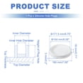 thumbnail image 2 of Tapón de Silicona en Forma de T Uxcell, Diámetro 170 mm/6.69 Pulgadas, Tapón de Silicona Impermeable Elástico Reutilizable, Tapón Redondo de Sellado para Equipos de Tuberías, Blanco, 2 of 7