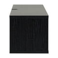 thumbnail image 4 of Walker Edison Modern Floating Rattan-Door TV Stand for TVs up to 65”, Black, 4 of 13