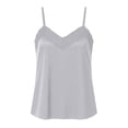 thumbnail image 4 of Women Summer Tank Tops Adjustable Spaghetti Strap Silk Camisole Tops Womens Undershirts Summer Clothes, Size S-2XL, 4 of 5