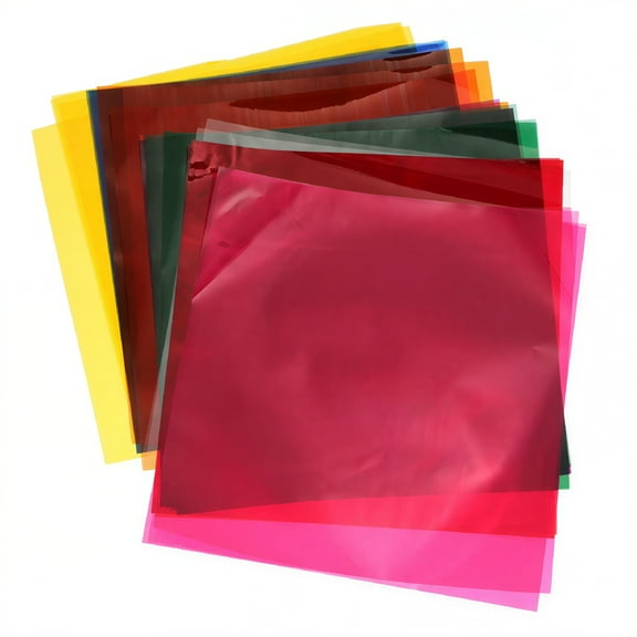 CCOCC 150 Candy Wrapper Papers - Colorful Square Cellophane Packaging for DIY