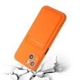 thumbnail image 3 of Allytech Case Compatible with iPhone 15, [Card Holder] [Soft TPU] [Ultra Slim & Lightweight] Shockproof Anti-Fingerprint Case for iPhone 15 - Orange, 3 of 7