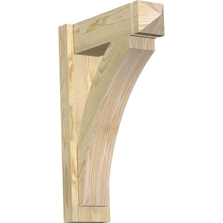 

6 W x 18 D x 26 H Thorton Rough Sawn Arts and Crafts Outlooker Douglas Fir